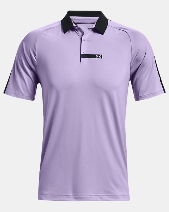 Men's UA RUSH™ Bonded Polo, Purple, pdpMainDesktop image number 5